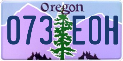 OR license plate 073EOH