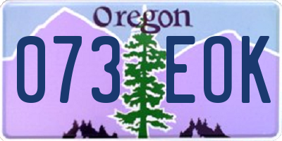 OR license plate 073EOK