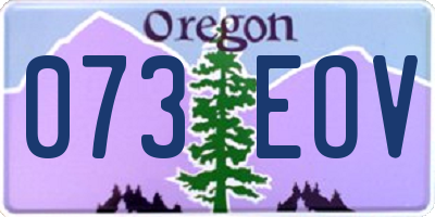 OR license plate 073EOV