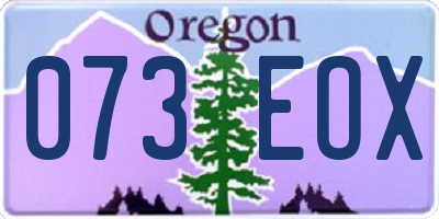 OR license plate 073EOX
