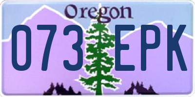 OR license plate 073EPK