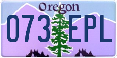 OR license plate 073EPL