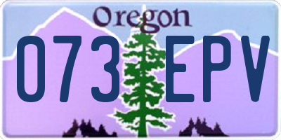 OR license plate 073EPV