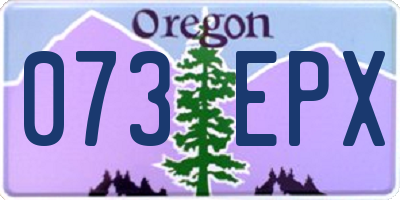 OR license plate 073EPX