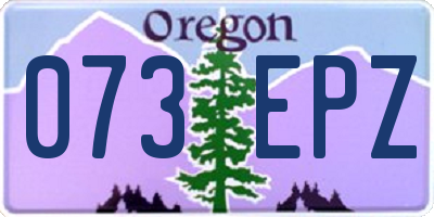 OR license plate 073EPZ