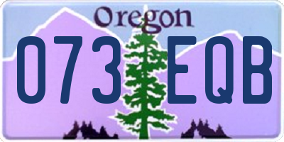 OR license plate 073EQB