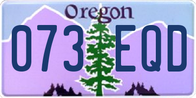 OR license plate 073EQD