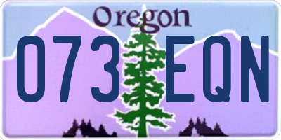OR license plate 073EQN