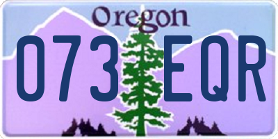 OR license plate 073EQR