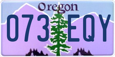 OR license plate 073EQY