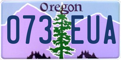 OR license plate 073EUA