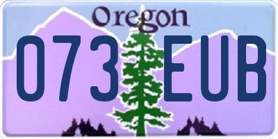 OR license plate 073EUB