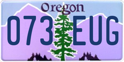 OR license plate 073EUG