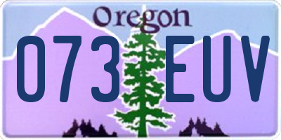 OR license plate 073EUV