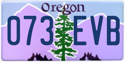 OR license plate 073EVB