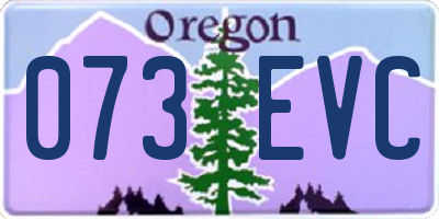 OR license plate 073EVC