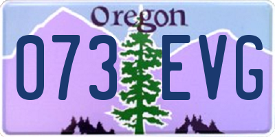 OR license plate 073EVG
