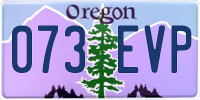 OR license plate 073EVP