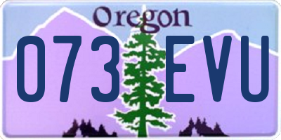 OR license plate 073EVU