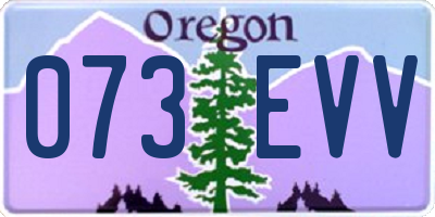 OR license plate 073EVV
