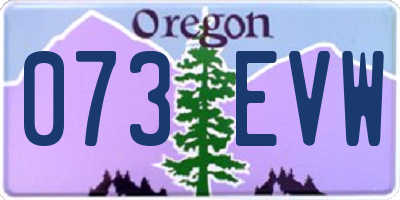 OR license plate 073EVW