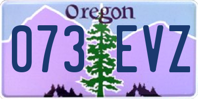 OR license plate 073EVZ