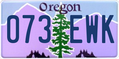 OR license plate 073EWK