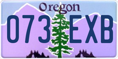 OR license plate 073EXB