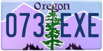 OR license plate 073EXE