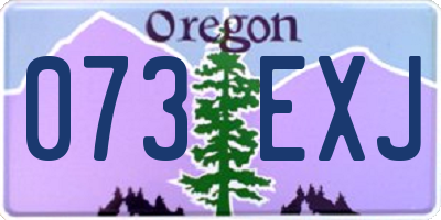 OR license plate 073EXJ
