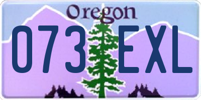 OR license plate 073EXL