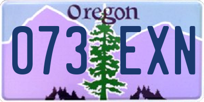 OR license plate 073EXN