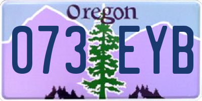 OR license plate 073EYB