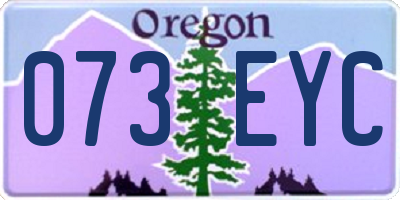 OR license plate 073EYC