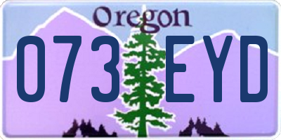 OR license plate 073EYD