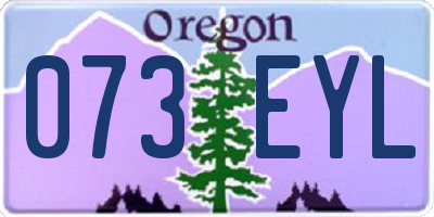 OR license plate 073EYL