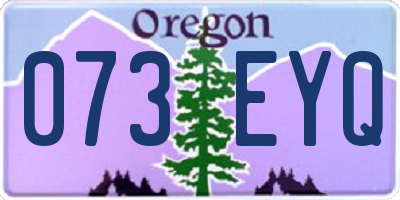 OR license plate 073EYQ