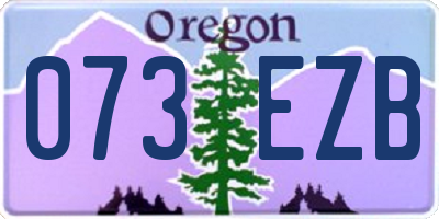 OR license plate 073EZB
