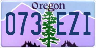 OR license plate 073EZI