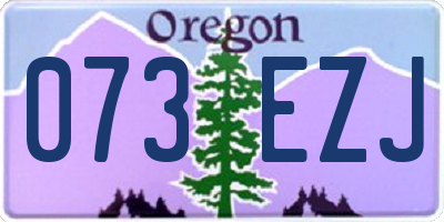 OR license plate 073EZJ