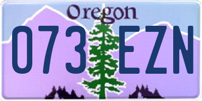 OR license plate 073EZN