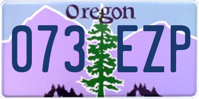 OR license plate 073EZP