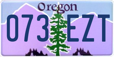 OR license plate 073EZT