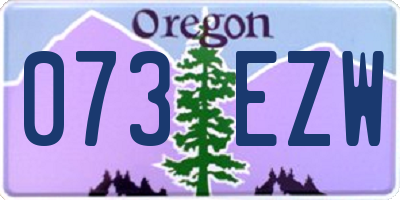 OR license plate 073EZW