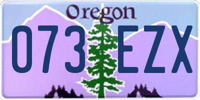 OR license plate 073EZX