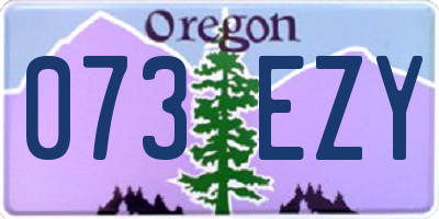 OR license plate 073EZY