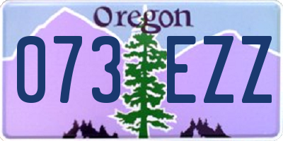 OR license plate 073EZZ