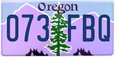 OR license plate 073FBQ