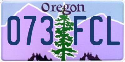 OR license plate 073FCL