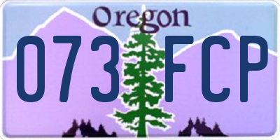 OR license plate 073FCP
